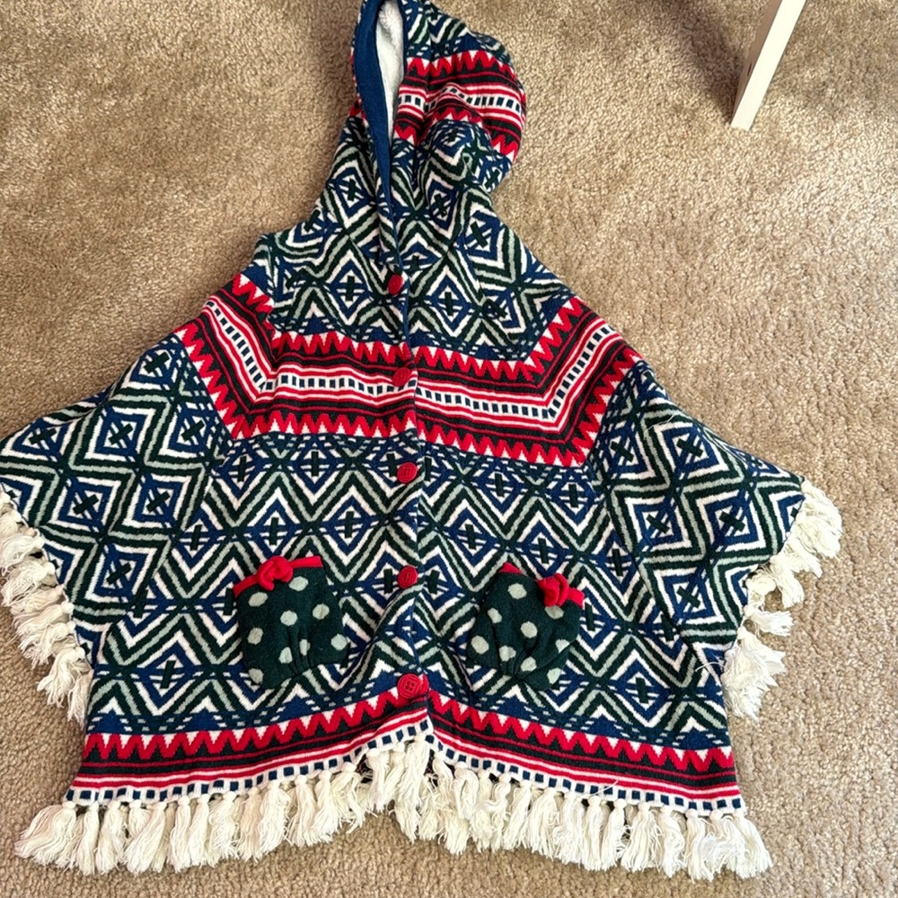 Matilda Jane Christmas Poncho Size 6